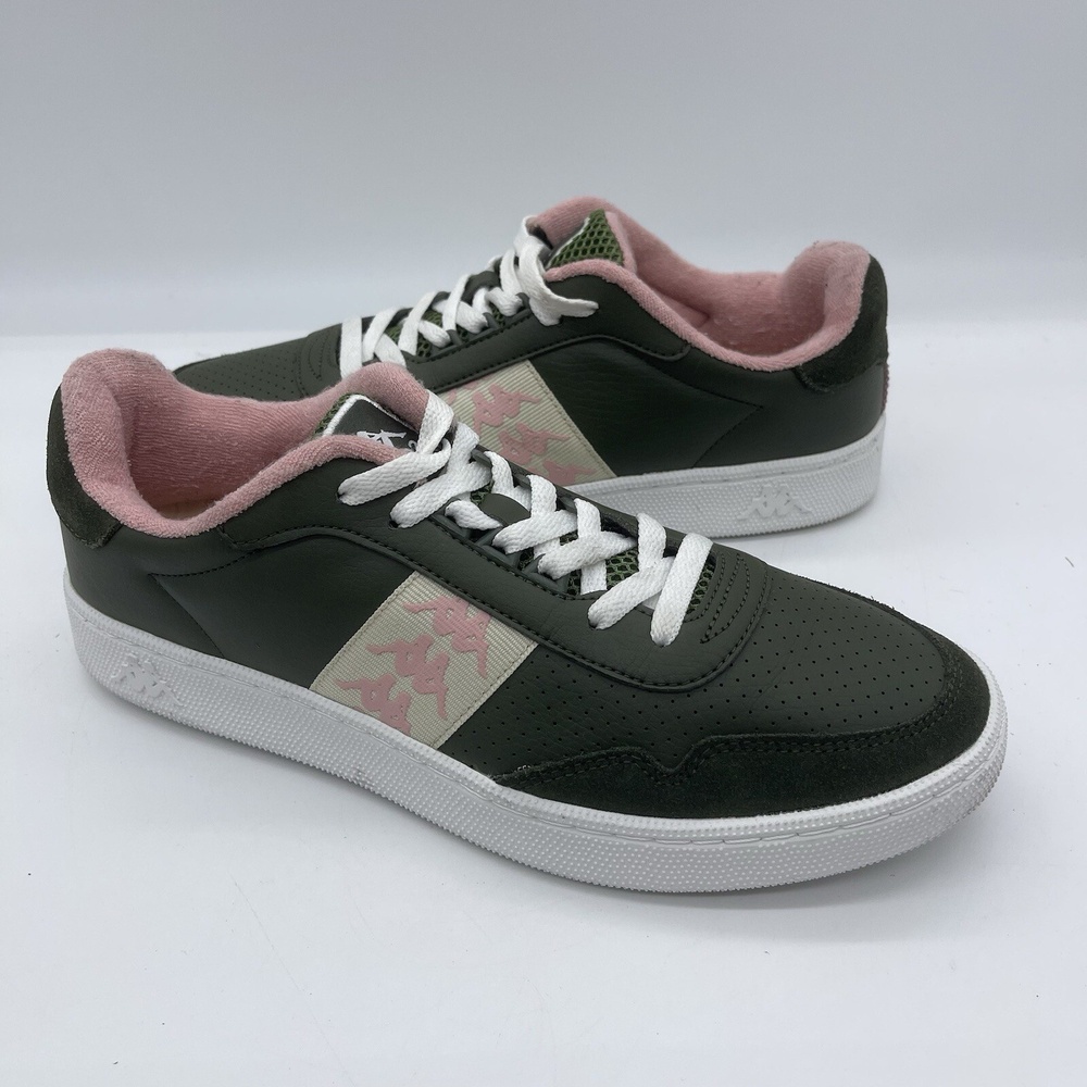 Kappa 222 Banda Barnel Men's Size 9.5 Lifestyle Sneakers 82077 Green/Pink Shoes